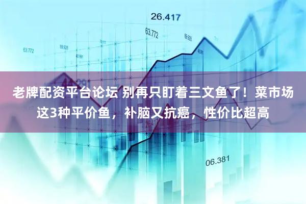 老牌配资平台论坛 别再只盯着三文鱼了！菜市场这3种平价鱼，补脑又抗癌，性价比超高
